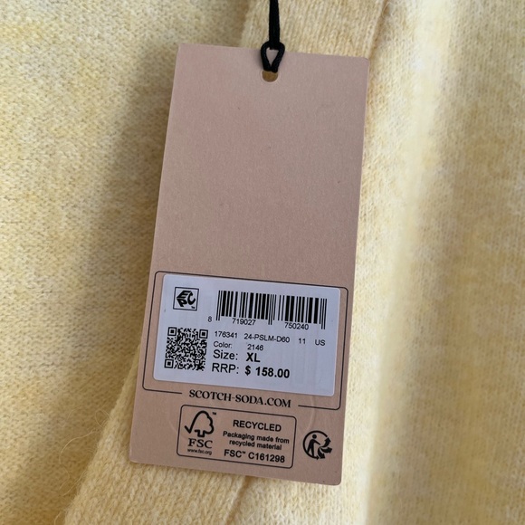 Scotch & Soda Relaxed-fit Fuzzy Cardigan NWT - Picture 7 of 8